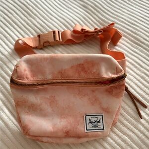 Herschel Peach Tie-Dye Fanny pack Waist Bag